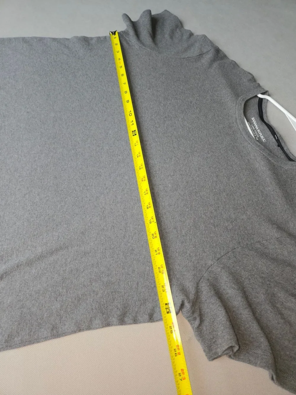 Banana Republic Luxe Touch Performance Gray T-Shirt Men's Size XXL Soft Cotton